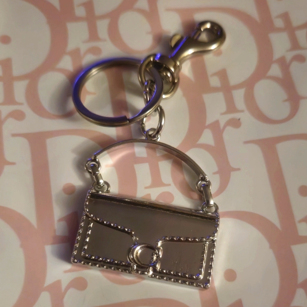 Silver unbranded 👛 purse bag charm/Keychain New